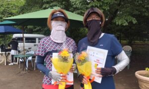 第2573回　桜田倶楽部 東京テニスカレッジ　女子ダブルス準優勝:平田・植村ペア