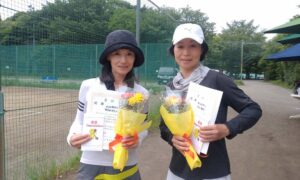 第2573回　桜田倶楽部 東京テニスカレッジ　女子ダブルス優勝:田辺・鴨志田ペア