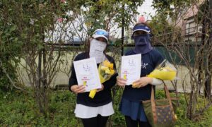 第2574回　桜台テニスクラブ　女子ダブルス優勝:安西・案西ペア
