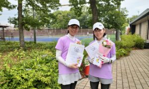 第2584回　MUFG PARKテニスコート　女子ダブルス準優勝:清水・池田ペア