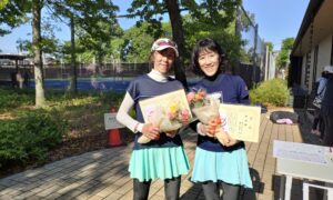 第2558回　MUFG PARKテニスコート　女子ダブルス準優勝:森・脇山ペア