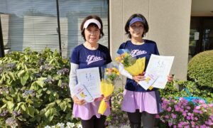 第2594回　緑ヶ丘テニスガーデン　女子ダブルス優勝:杉山・瀧ペア