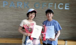 第2596回　MUFG PARKテニスコート　女子ダブルス準優勝:村越・寺島ペア