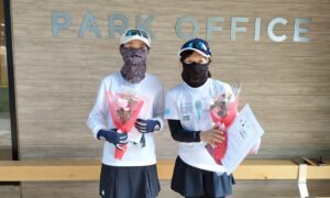 第2596回　MUFG PARKテニスコート　女子ダブルス優勝:安藤・川口ペア
