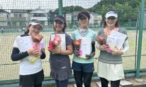 第2599回　百草テニスガーデン　女子ダブルスチーム戦準優勝:「チームG-SPec」チーム