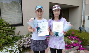 第2603回　緑ヶ丘テニスガーデン　女子ダブルス優勝:倉林・高田ペア