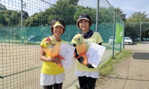 第2605回　桜田倶楽部 東京テニスカレッジ　女子ダブルス優勝:高井・西島ペア