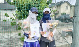 第2606回　南町田インターナショナルテニスカレッジ　女子ダブルス優勝:大野・吉川ペア