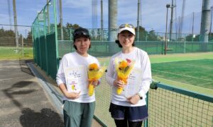 第2613回　東宝調布スポーツパーク　女子ダブルス　準優勝:篠岡・岡山ペア