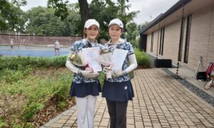 第2631回　MUFG PARKテニスコート　女子ダブルス準優勝:神田・小池ペア