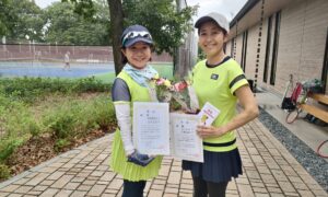 第2631回　MUFG PARKテニスコート　女子ダブルス優勝:津野・吉川ペア