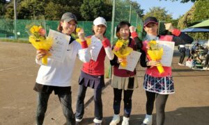 第2634回　桜田倶楽部 東京テニスカレッジ　女子ダブルスチーム戦優勝:「さえてこー！！」チーム