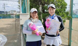 第2637回　関町ローンテニスクラブ　女子ダブルス準優勝:鈴木・曽我ペア