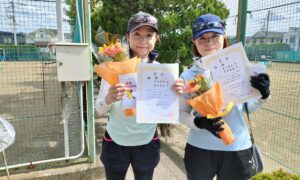第2637回　関町ローンテニスクラブ　女子ダブルス優勝:吉田・室川ペア