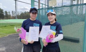 第2638回　東宝調布スポーツパーク　女子ダブルス準優勝:杉山・小野ペア