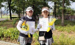 第2639回　MUFG PARKテニスコート　女子ダブルス準優勝:小倉・鈴木ペア