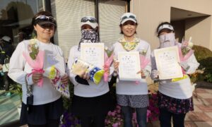 第2641回　緑ヶ丘テニスガーデン　女子ダブルスチーム戦準優勝:「三茶OK」チーム
