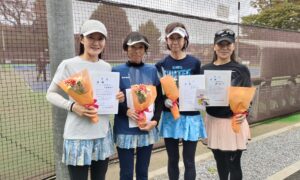 第2666回　MUFG PARKテニスコート　女子ダブルスチーム戦優勝:「NYAMニャム」チーム