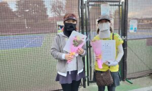 第2674回　MUFG PARKテニスコート　女子ダブルス準優勝:松本・和田ペア