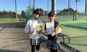 第2683回　東宝調布スポーツパーク　女子ダブルス準優勝:高崎・平川ペア