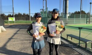 第2683回　東宝調布スポーツパーク　女子ダブルス優勝:渡邊・三枝ペア