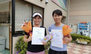 第2648回　緑ヶ丘テニスガーデン　女子ダブルス準優勝:熊井・井出ペア