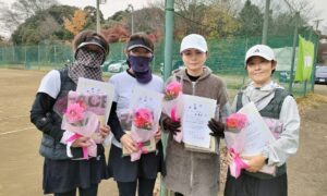 第2690回　桜田倶楽部 東京テニスカレッジ　女子ダブルスチーム戦優勝:「きなこ」チーム