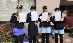 第2693回　緑ヶ丘テニスガーデン　女子ダブルスチーム戦準優勝:「アンシャンテ」チーム
