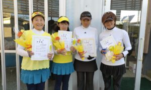 第2695回　桜台テニスクラブ　女子ダブルスチーム戦準優勝:「KY」チーム