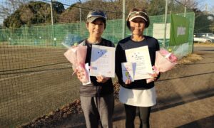 第2699回　桜田倶楽部 東京テニスカレッジ　女子ダブルス優勝:木村・田中ペア