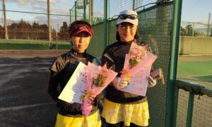 第2700回　東宝調布スポーツパーク　女子ダブルス準優勝:渡辺・櫻田ペア