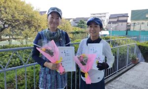 第2708回　桜台テニスクラブ　女子ダブルス（追加大会）優勝:曽我・麻田ペア