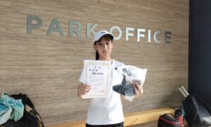 第51回　MUFG PARKテニスコート　中学生女子シングルス準優勝:倉林亜沙美選手