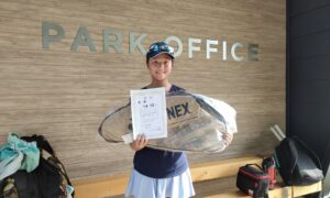 第51回　MUFG PARKテニスコート　中学生女子シングルス優勝:中森大空選手