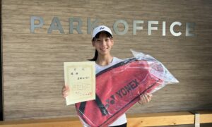 第52回　MUFG PARKテニスコート　中学生女子シングルス優勝:倉林亜沙美選手