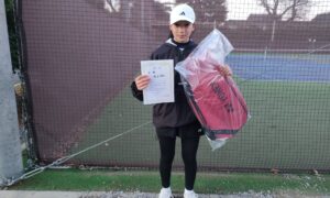 第53回　MUFG PARKテニスコート　中学生女子シングルス優勝:増田怜奈選手