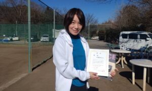 第46回　桜田倶楽部 東京テニスカレッジ　女子シングルス　初級優勝:中島佳子選手