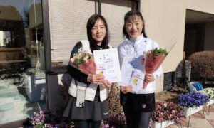 第2709回　緑ヶ丘テニスガーデン　女子ダブルス　FB優勝:池上・小板橋ペア