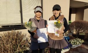 第2712回　緑ヶ丘テニスガーデン　女子ダブルス　F4準優勝:深原・橘ペア