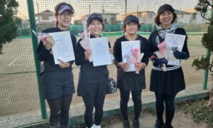 第2714回　善福寺公園テニスクラブ　女子ダブルスチーム戦　FTB準優勝:「戦乙女」チーム