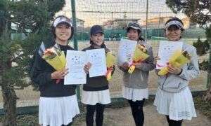 第2714回　善福寺公園テニスクラブ　女子ダブルスチーム戦　FTB優勝:「テニ子ちゃん」チーム