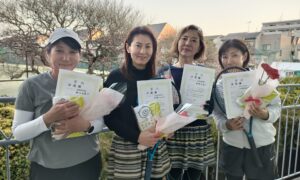 第2715回　桜台テニスクラブ　女子ダブルスチーム戦　FTB準優勝:「SAKURA」チーム