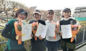 第2715回　桜台テニスクラブ　女子ダブルスチーム戦　FTB優勝:「三茶チアーズ」チーム