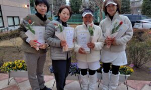 第2716回　緑ヶ丘テニスガーデン　女子ダブルスチーム戦　FTBB優勝:「リトルウェンデイズ」チーム