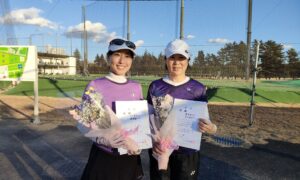 第2717回　東宝調布スポーツパーク　女子ダブルス　F4優勝:岸田・藤澤ペア