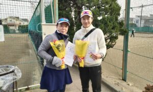 第2719回　関町ローンテニスクラブ　女子ダブルス　F3優勝:佐藤・下田ペア