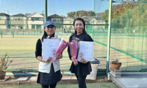 第2722回　百草テニスガーデン　女子ダブルス　F4準優勝:安澤・太田ペア