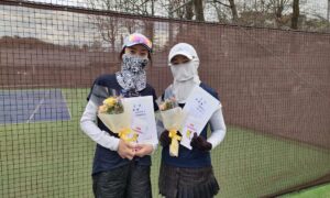 第2724回　MUFG PARKテニスコート　女子ダブルス　F3準優勝:帖佐・吹野ペア