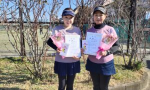 第2725回　桜台テニスクラブ　女子ダブルス　FB優勝:五百川・嶋田ペア