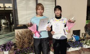 第2727回　緑ヶ丘テニスガーデン　女子ダブルス　F3優勝:三輪・飯島ペア